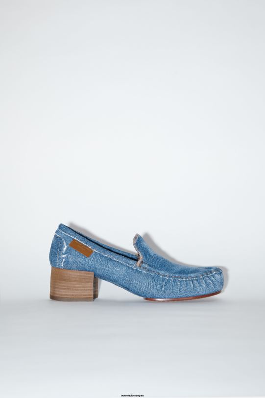 Acne Studios cipő kék B826R537 sarkú farmer naplopók