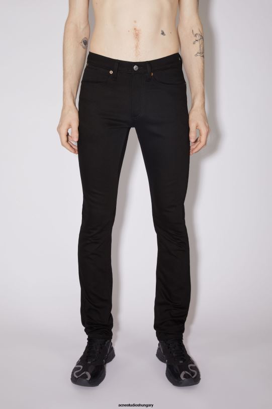 Acne Studios ruházat fekete B826R1208 slim fit farmer - max